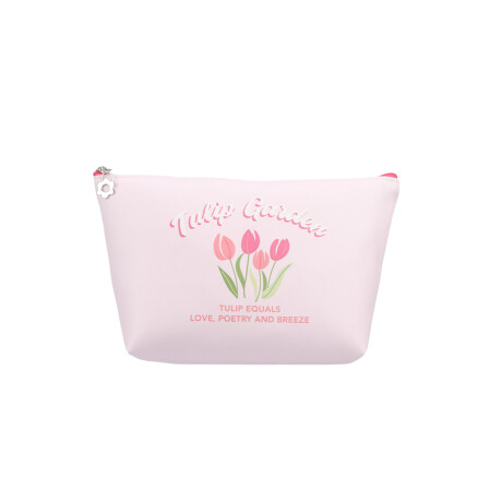 Portacosméticos tulipan rosa