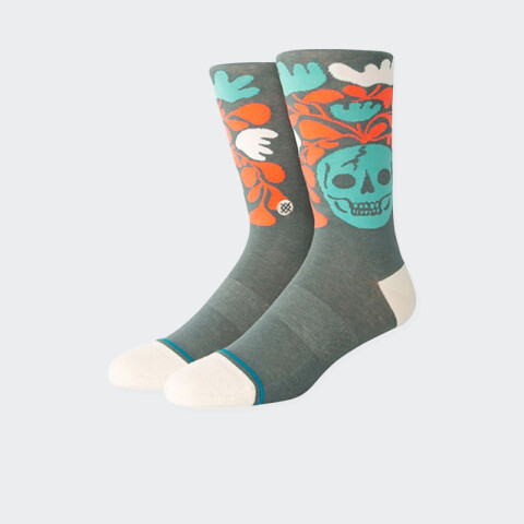 Medias Stance Skelly Nelly Gris