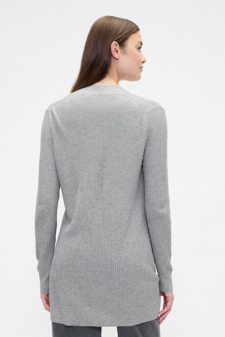 Saco Sin Botones Bella Mujer Light Heather Grey