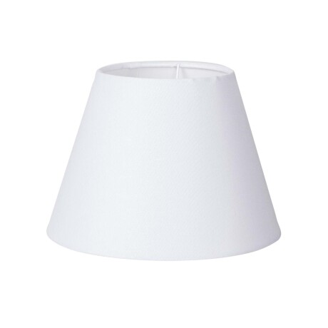 PANTALLA LINO BLANCO CÓNICA