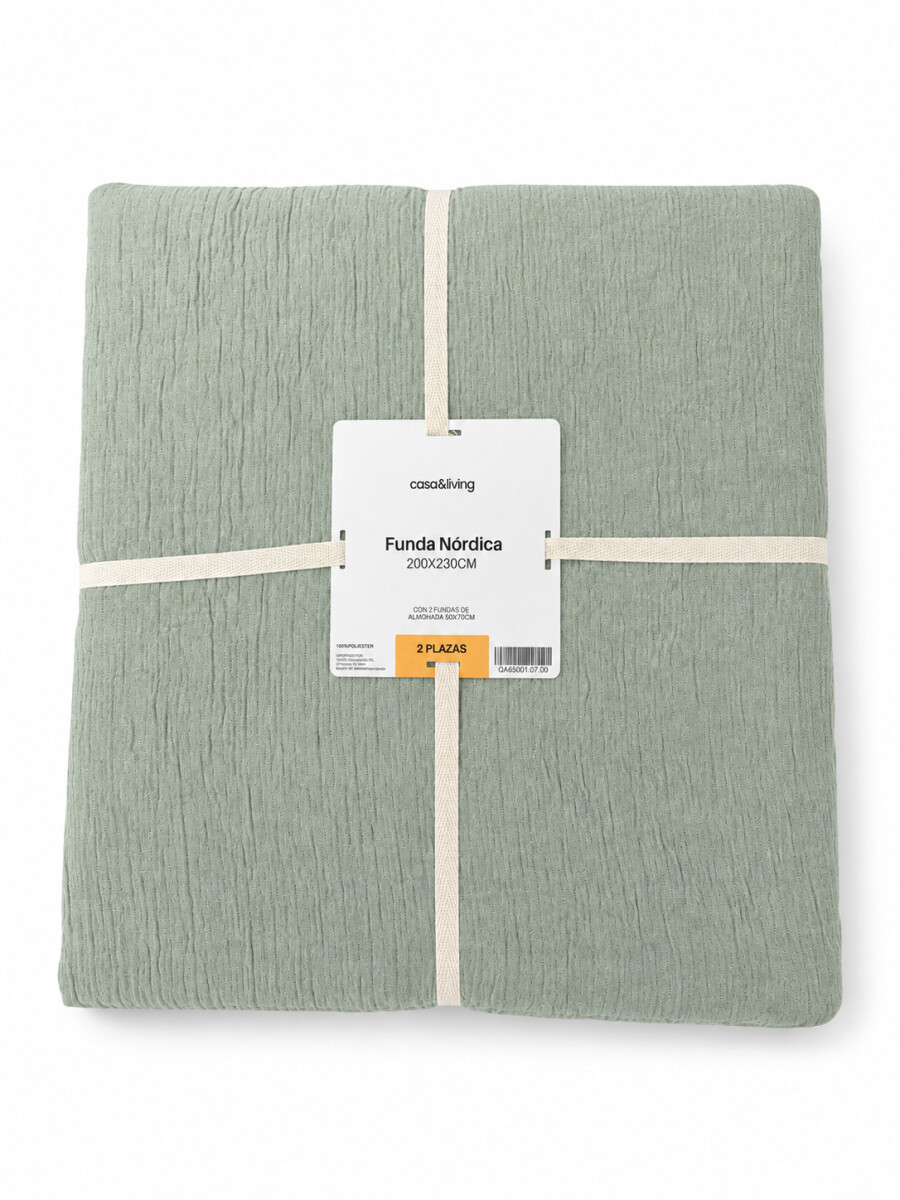 FUNDA NORDICA 2 PLAZAS - VERDE 
