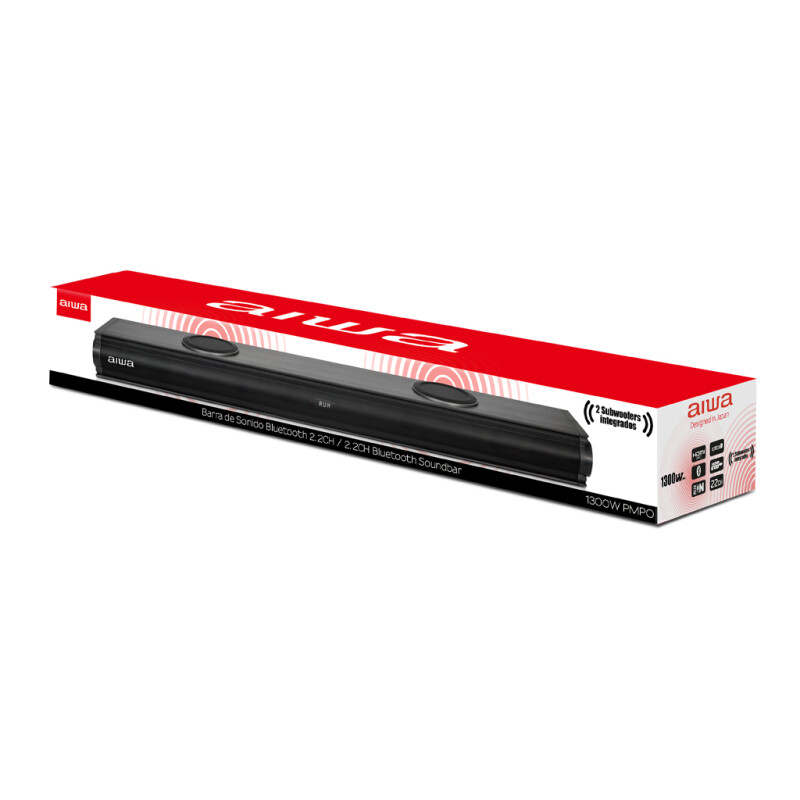 Barra de Sonido con Subwoofer Activo Wireless | AIWA | AW-SBH22 Barra de Sonido con Subwoofer Activo Wireless | AIWA | AW-SBH22
