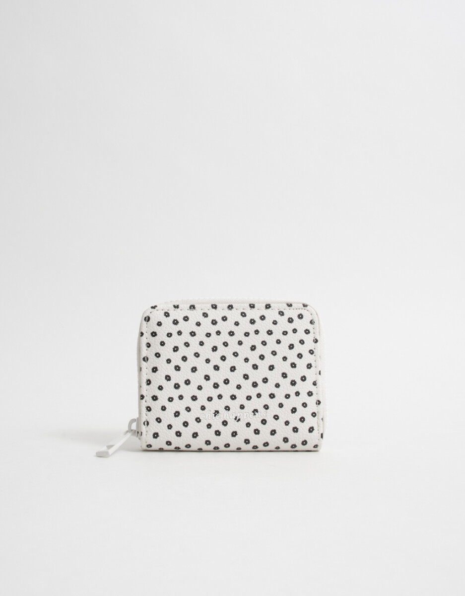 Billetera Cuerina Flores 