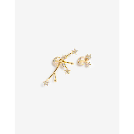 Aros Con Cubic Zirconia Dorado