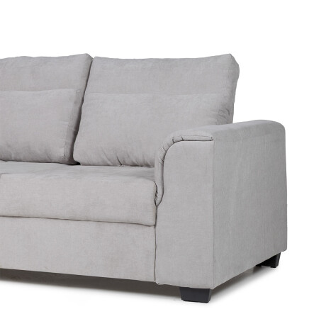 Sofá Aston (Outlet) - Tela Microfibra - 2 cuerpos Berlin 05 (Ceniza)