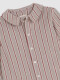 Camisa De Rayas Gris Claro