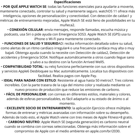 Apple watch SE 2da Gen 40mm V01