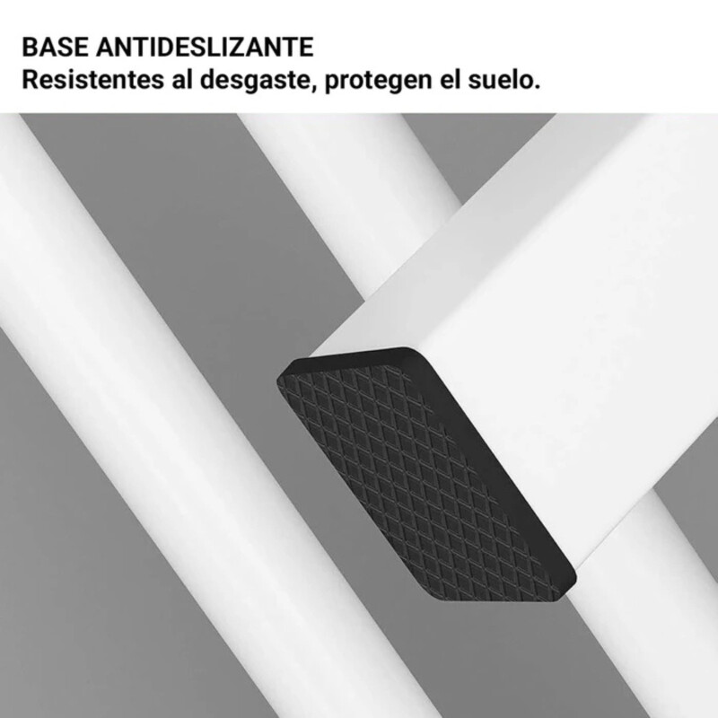 Perchero Para Ropa de Metal Doble Práctico y Resistente Blanco