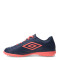 Championes de Niños Umbro Fútbol 5 Classico II TF Azul Marino - Rosado Salmon