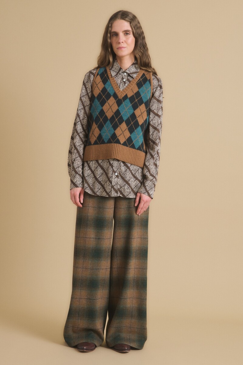 CHALECO TEJIDO Camel