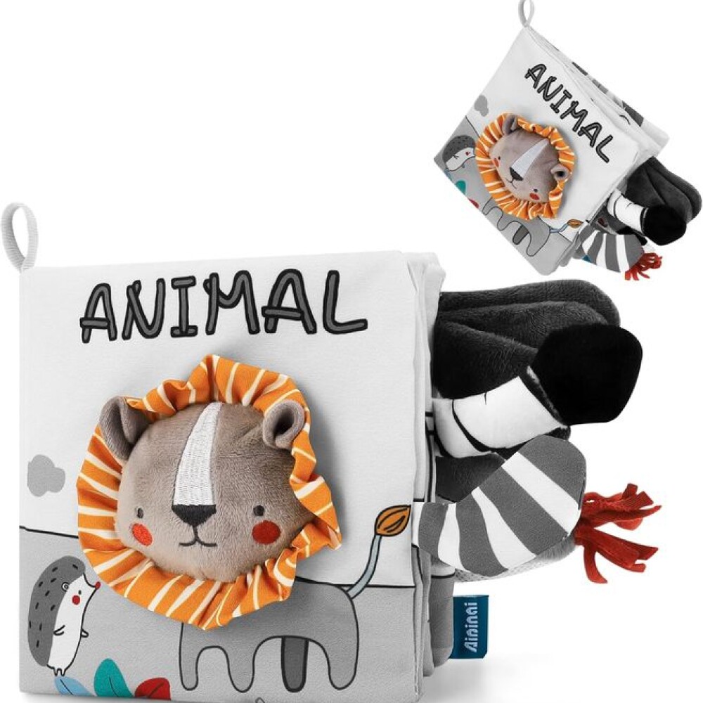 Libro texturas estimulacion animales leon
