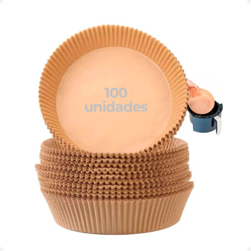 Molde de Papel Antiadherente Para Freidora de Aire de 16 CM y 100 Unidades Molde de Papel Antiadherente Para Freidora de Aire de 16 CM y 100 Unidades