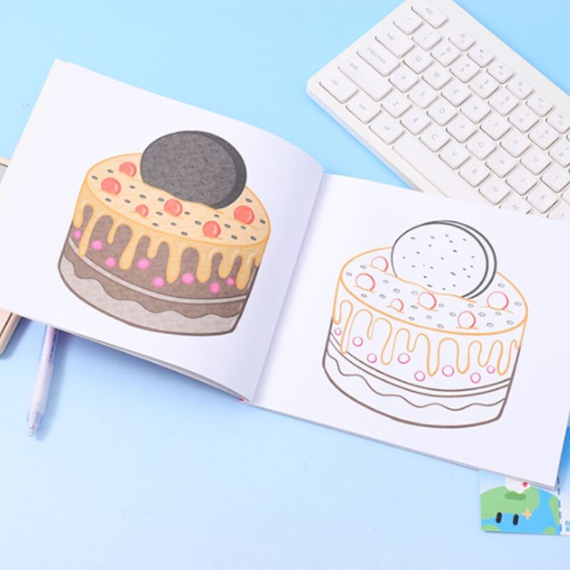 Cuaderno Para Colorear - Postres - 22 Hojas Cuaderno Para Colorear - Postres - 22 Hojas