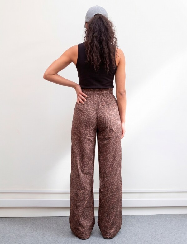 Pantalon Wide Leg TOSTADO/MULTI