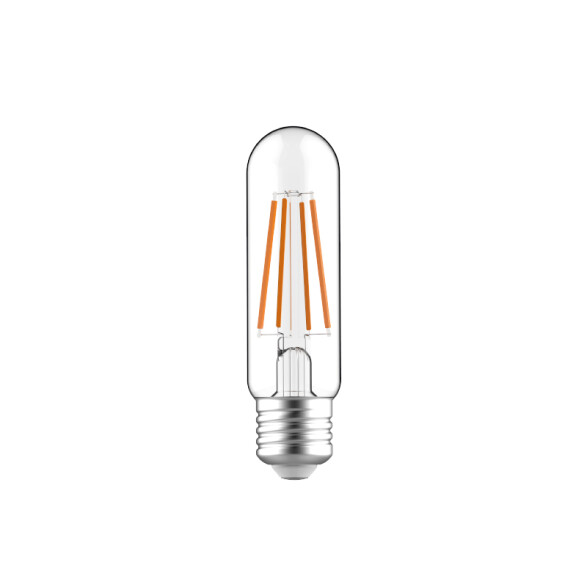 Lámpara LED vintage tubo transp. T32 E27 6W cálida IX1894