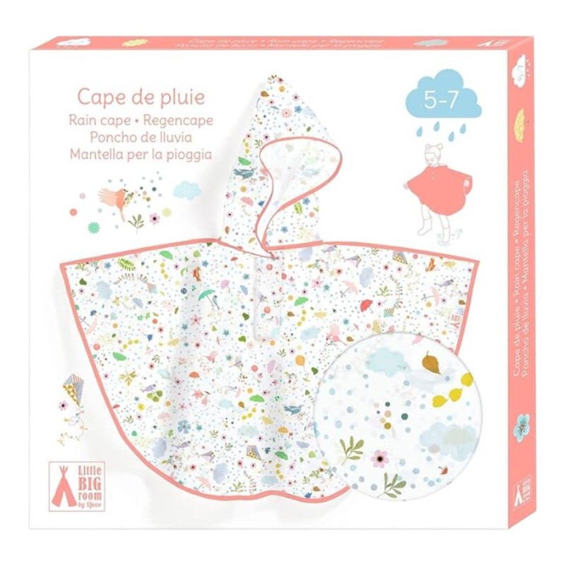 Poncho de Lluvia Rocket Djeco Rosa