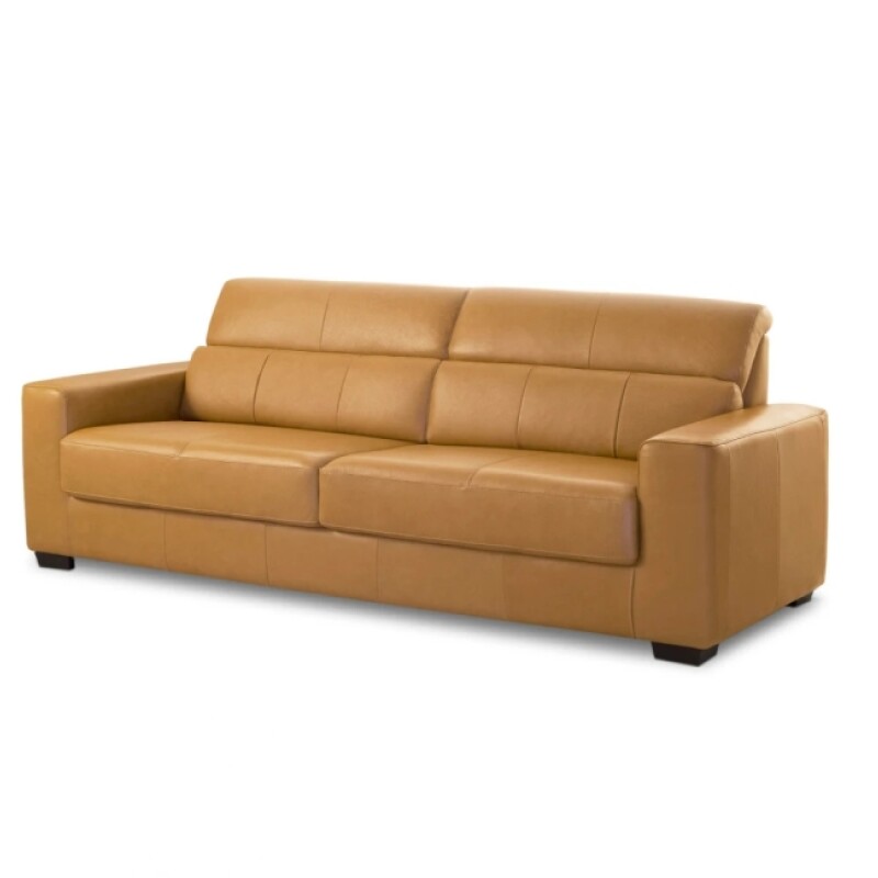 Sofa 3 Cuerpos Cuero Sublime Camel Sofa 3 Cuerpos Cuero Sublime Camel