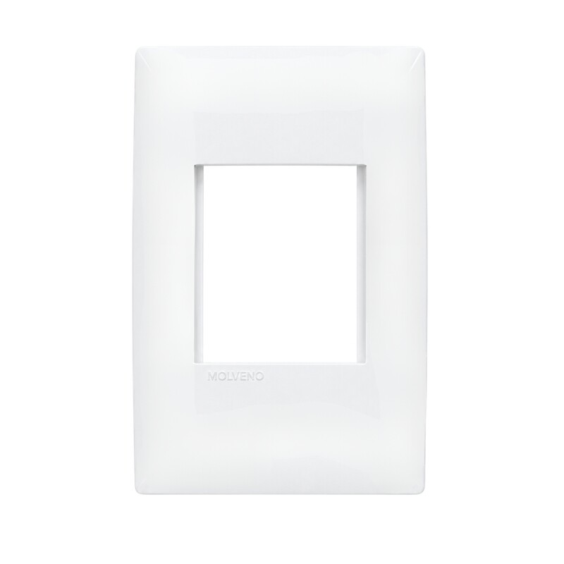 PLAQUETA C BASTIDOR 1 MODULO DOBLE ATENEA Plaqueta c/ Bastidor 1 Módulo Doble Atenea Blanca