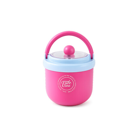 Vianda con cuchara plegable Fucsia