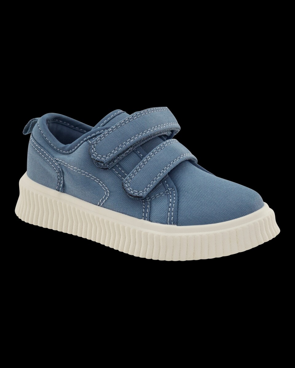 Zapatilla con velcro, azul 