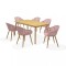 Juego de Jardin 6 sillas y Mesa - Nassau Rosa