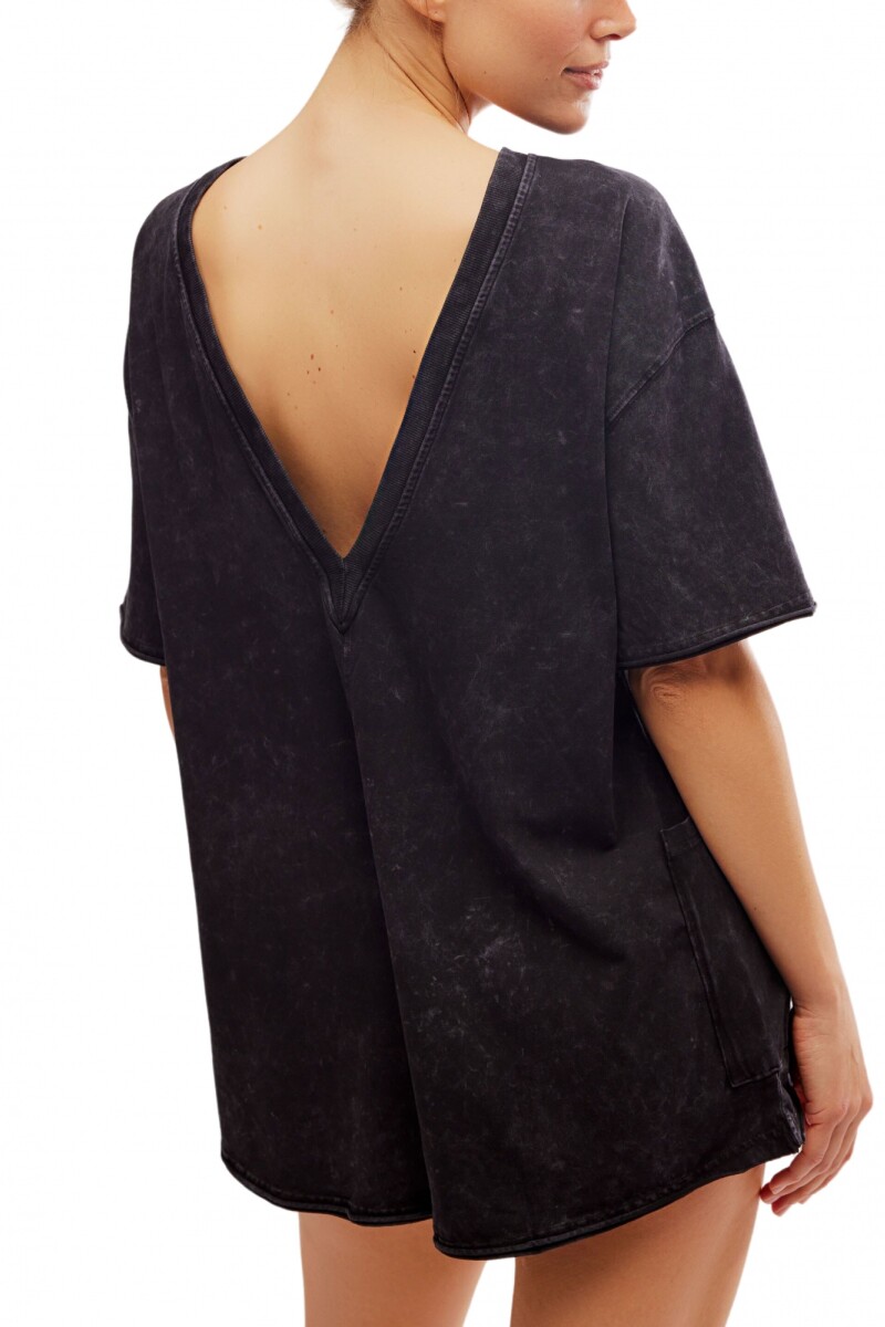 HOT SHOT ROMPER Negro
