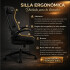 Silla Oficina Cougar Gamer Stryder Ergonómica 120kg NEGRO