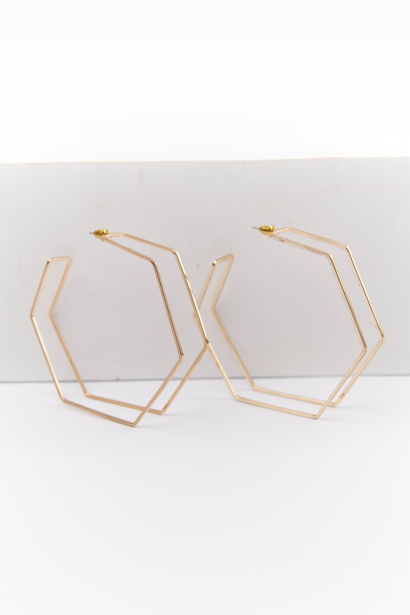 ARO HEXAGONO ORO