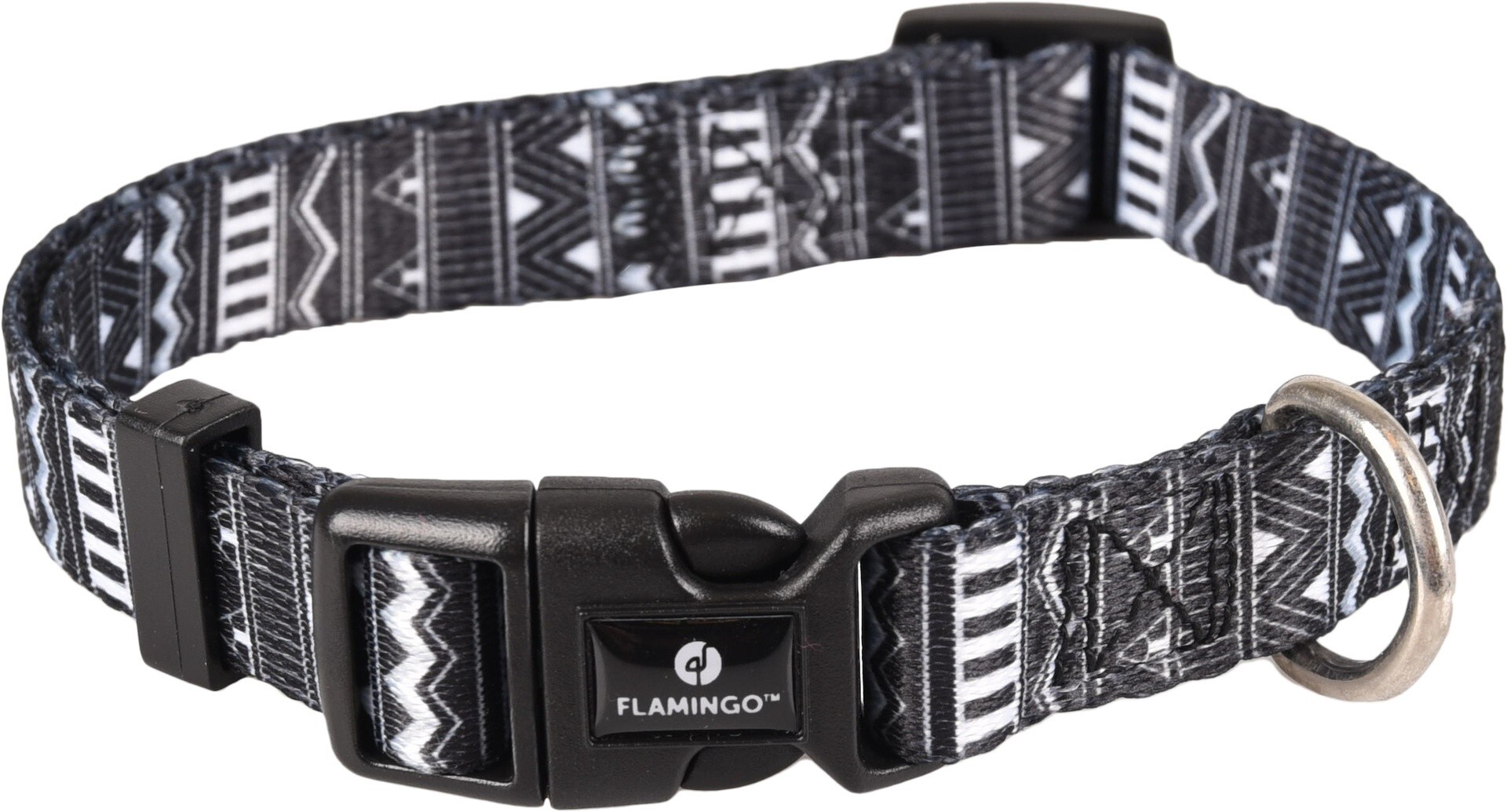 COLLAR PARA PERROS FLAMINGO SADIE NEGRO M 