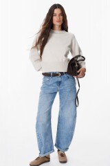 Polka Leather Bag Chocolate