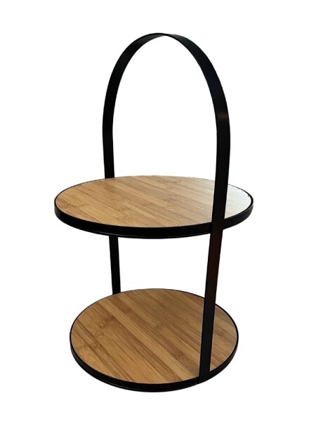 PLATO EXHIBIDOR 2 NIVELES 30.5x30x48CM BAMBOO/MET PLATO EXHIBIDOR 2 NIVELES 30.5x30x48CM BAMBOO/MET