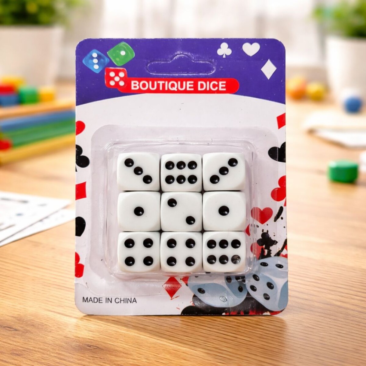 JUEGO DE DADOS X 9 UNIDADES 