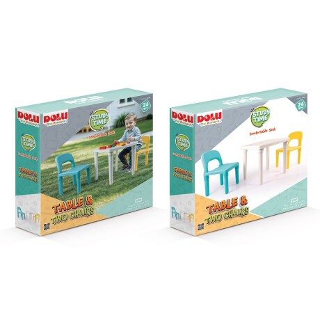 Set de Mesa Infantil con 2 Sillas Dolu 2678 001