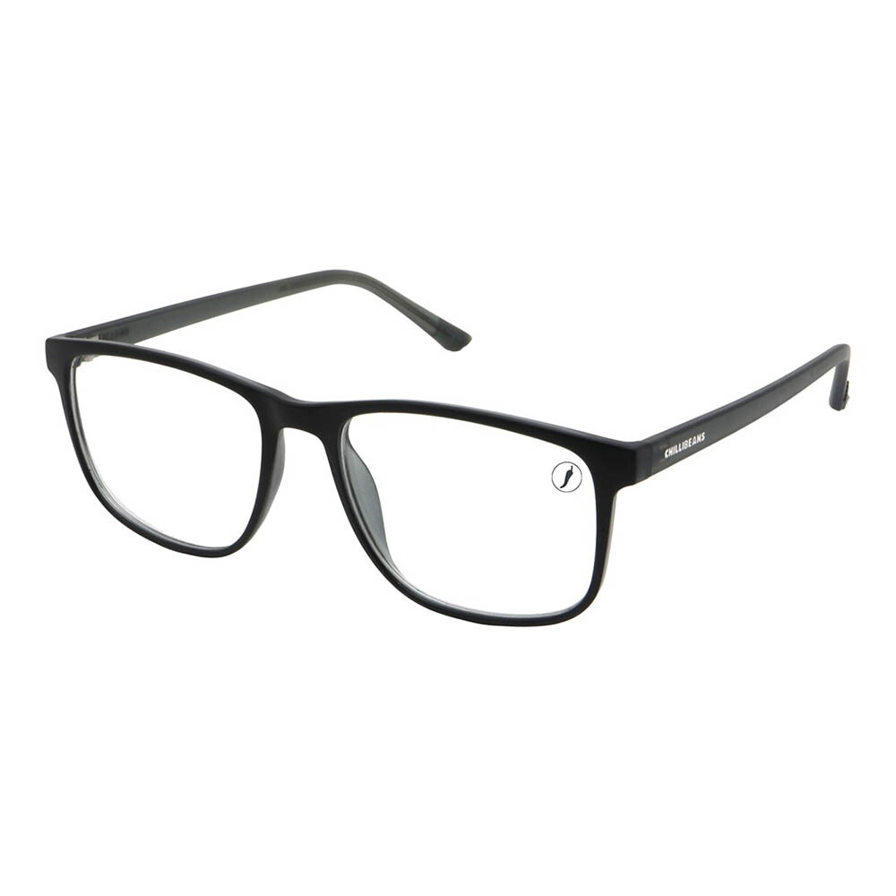 Lentes de vista Colecao P1 Rectangular Negro/Mate
