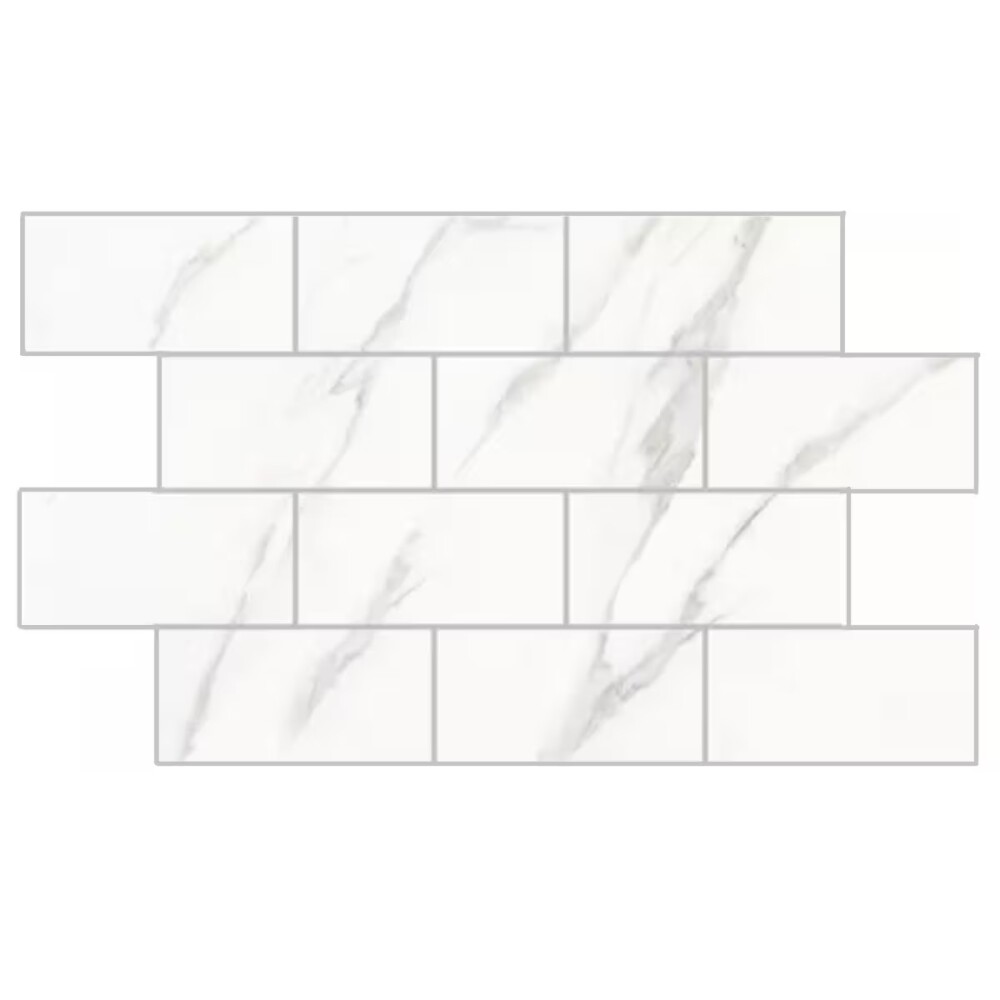 Cerámica para pared Metro Calacata 31x54 cm Brillante Cerámica Para Pared Metro Calacata 31x54 Cm Brillante