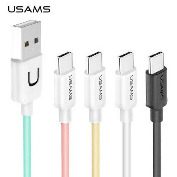 Cable De Datos Usams Sj099 Usb A A Tipo C 1 Metro BLANCO