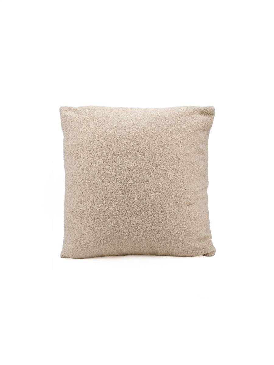 FUNDA DE ALMOHADON TEDDY - NATURAL 