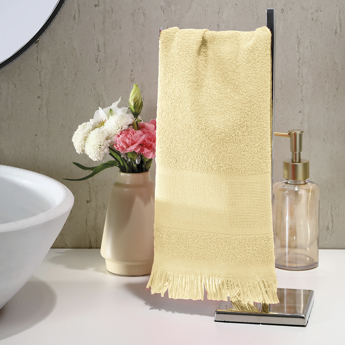 Toalla Social Dohler Capri 25 x 36 cm 100% Algodón - AMARILLO 