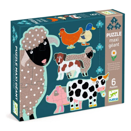 Puzzle Djeco Honoré y Amigos 6 Puzzles