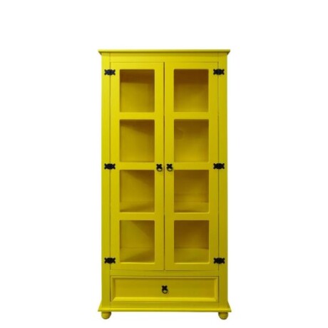 Biblioteca 8 Vidrios 1 Cajón UV Amarilla SM-GB Biblioteca 8 Vidrios 1 Cajón UV Amarilla SM-GB