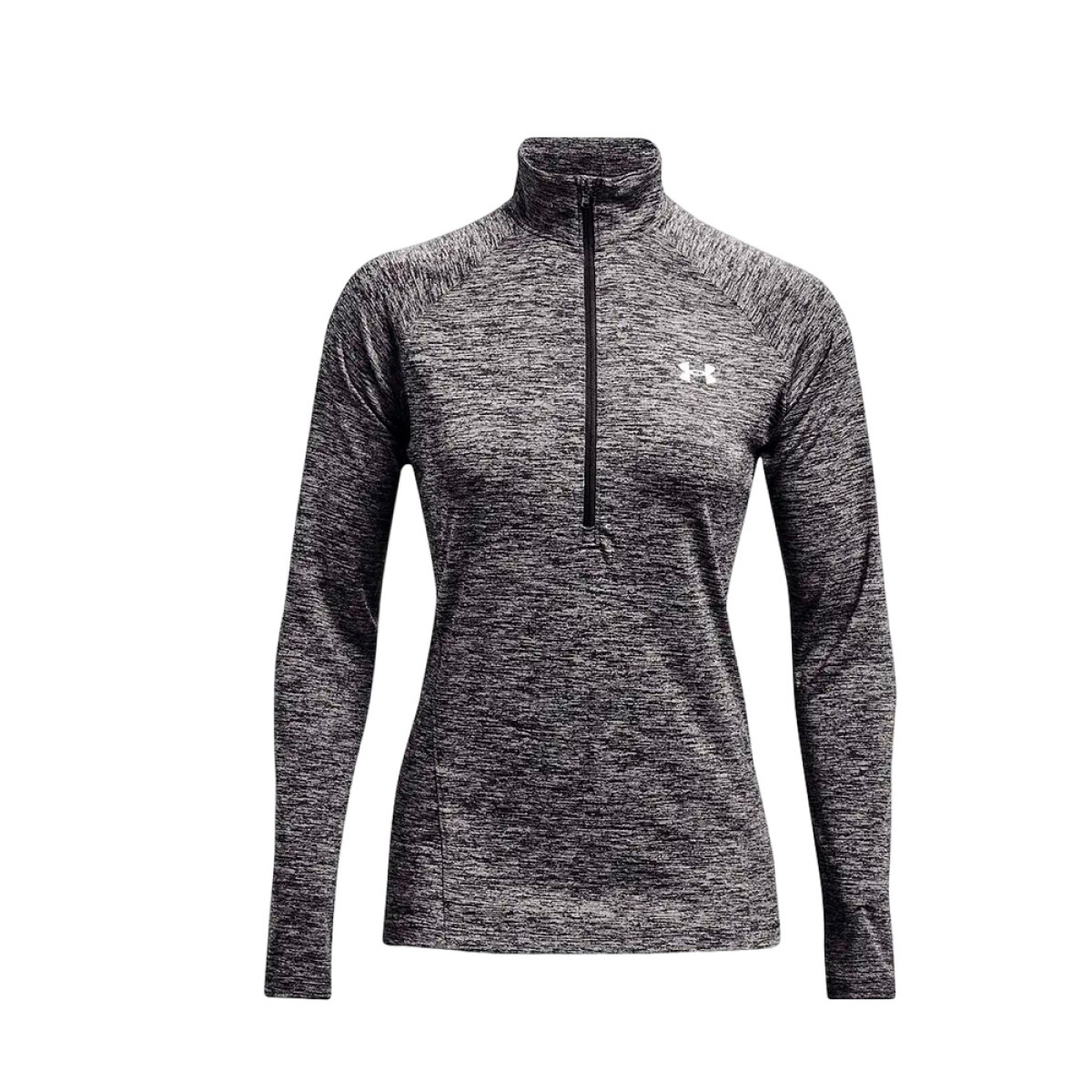 REMERA UNDER ARMOUR TECH 1/2 ZIP - Grey 