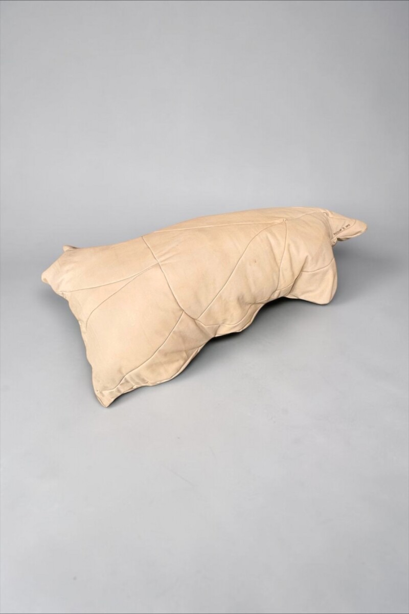 Reconfiguracion, 2025. Cuero Natural. 170 x 70 cm. 