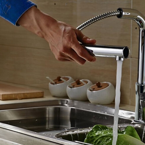 Griferia De Cocina Linea Latina Aqualia Monocomando Pull Out 000