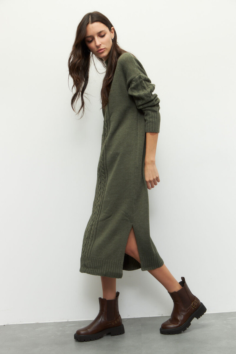 VESTIDO JEX Verde Oscuro