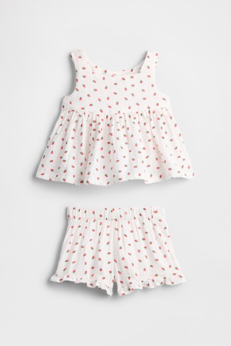 Set Musculosa Y Short Bebé Strawberry