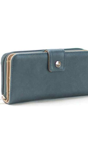 BILLETERA BEGONIA AZUL PIEDRA