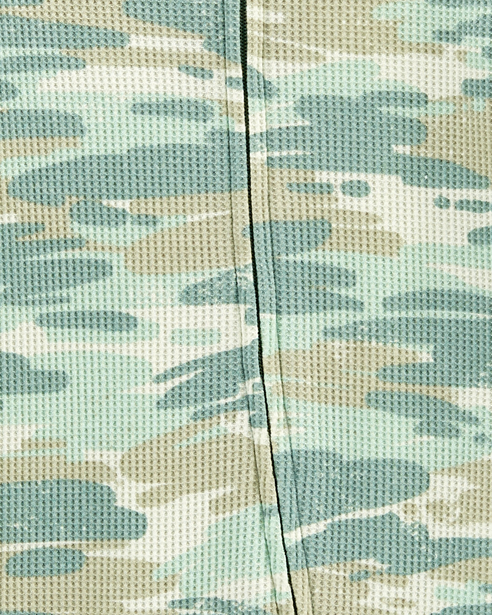 Pijama una pieza de algodón térmico, con pie, diseño camuflado Pijama una pieza de algodón térmico, con pie, diseño camuflado