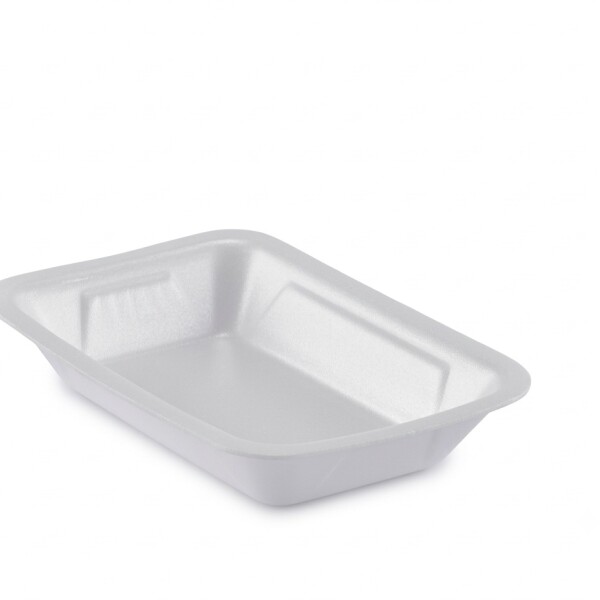 BANDEJA DE ESPUMA BLANCA 11X16X3 CM BLANCO