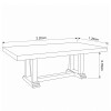 JUEGO COMEDOR JCM002 8 PUESTOS - BEIGE 305531 (CD) Unica