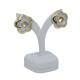 Caravanas clips en oro 18k con nácar Caravanas clips en oro 18k con nácar